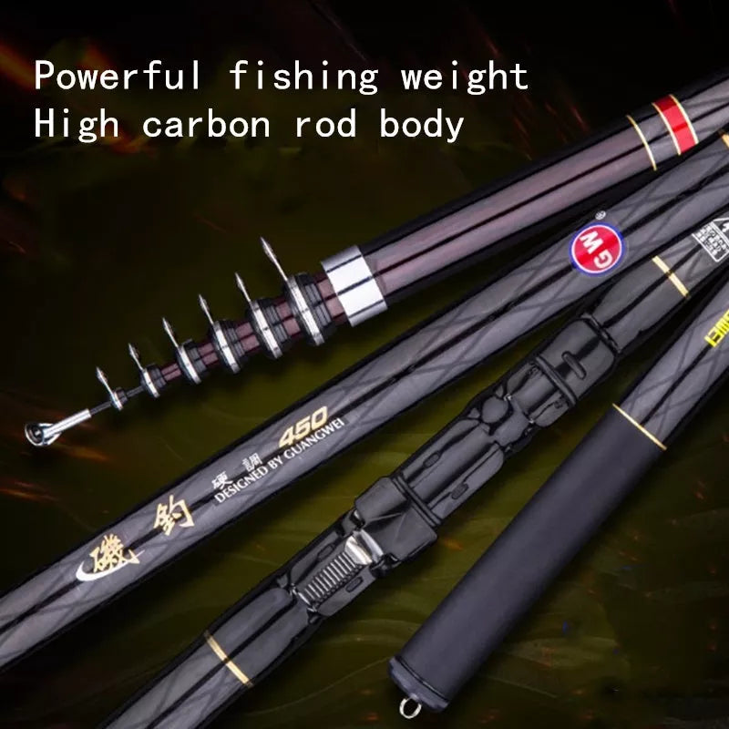 Two-purpose Short Section Rocky Fishing Rod for sea fishing with carbon construction