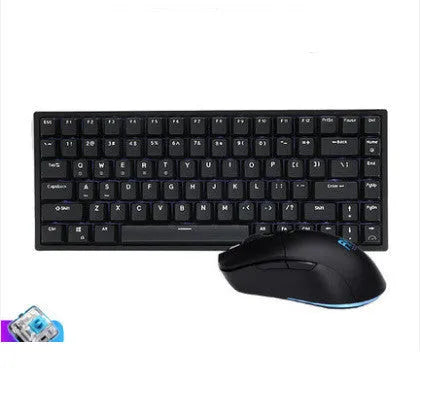 RK526 wireless mechanical keyboard and mouse set in blue, brown, or red colours
