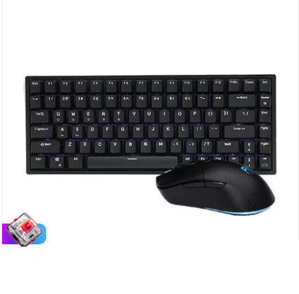 RK526 wireless mechanical keyboard and mouse set in blue, brown, or red colours