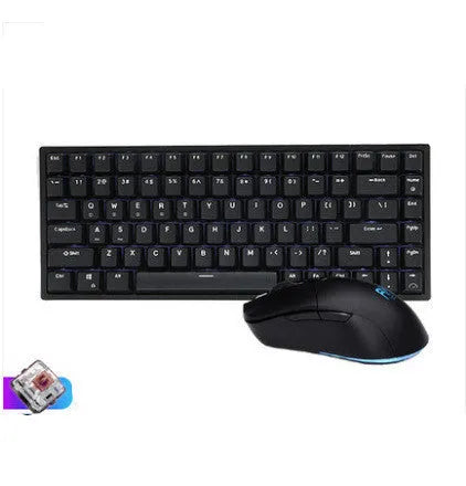 RK526 wireless mechanical keyboard and mouse set in blue, brown, or red colours