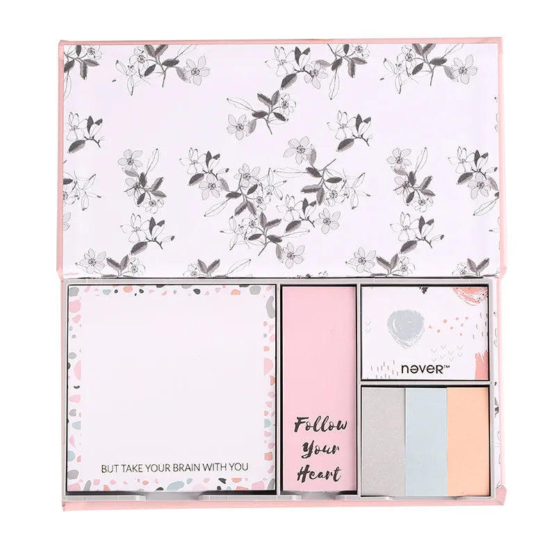 Purple mermaid series memo pads six sets showing leopard flower pink blue and mermaid decorative styles