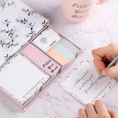 Purple mermaid series memo pads six sets showing leopard flower pink blue and mermaid decorative styles