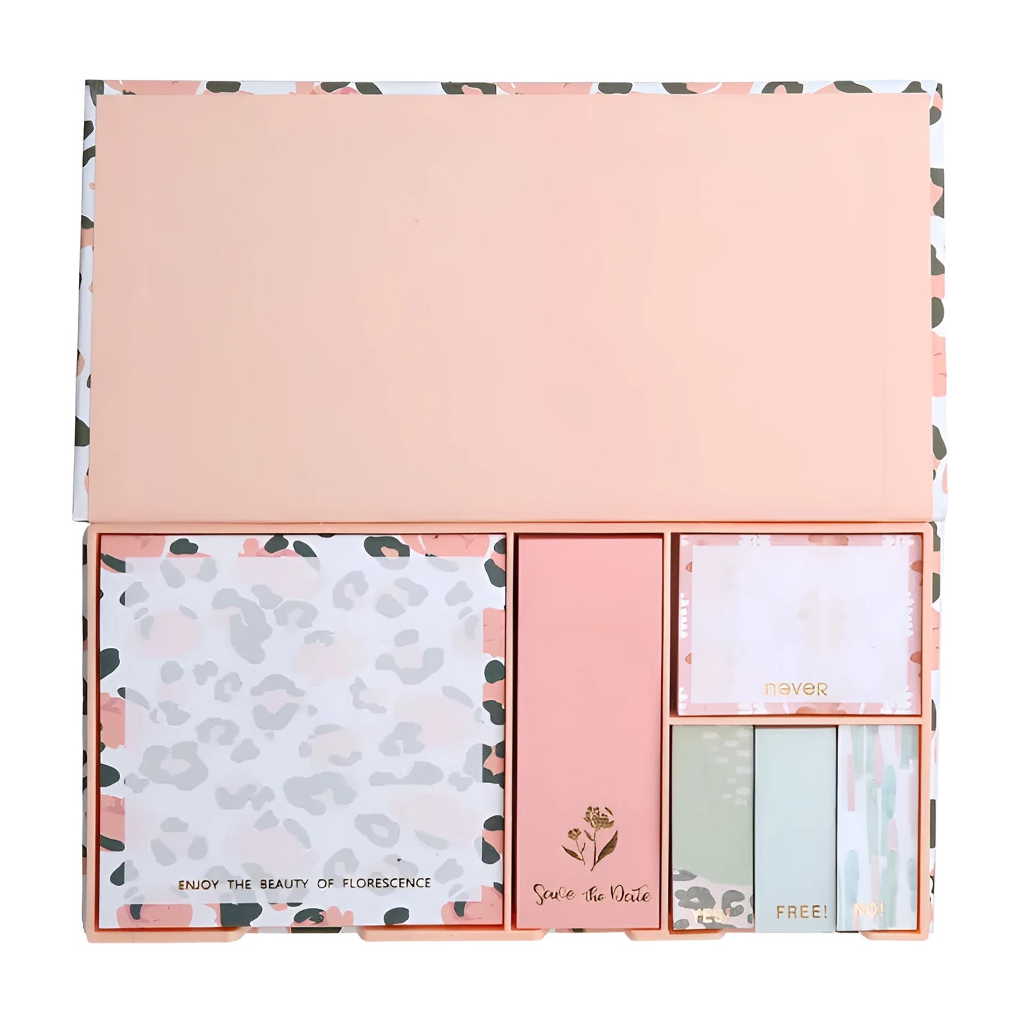 Purple mermaid series memo pads six sets showing leopard flower pink blue and mermaid decorative styles