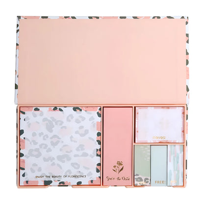 Purple mermaid series memo pads six sets showing leopard flower pink blue and mermaid decorative styles