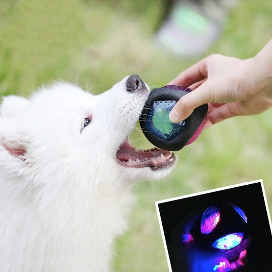 Durable luminous dog bite toy with sound features for engaging play