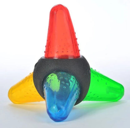 Durable luminous dog bite toy with sound features for engaging play