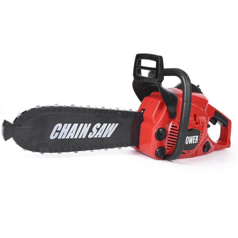 Kids electric chainsaw toy with real engine sounds and safe design