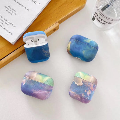 Pink watercolour protective sleeve for AirPods Pro and AirPods 1/2 charging case