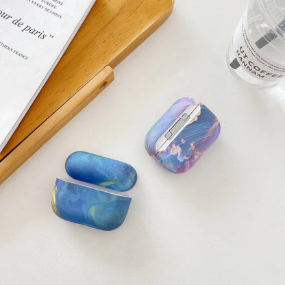 Pink watercolour protective sleeve for AirPods Pro and AirPods 1/2 charging case