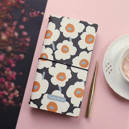 Simple style TN hand book notebook with a soft cover, shown in one of five available colours.