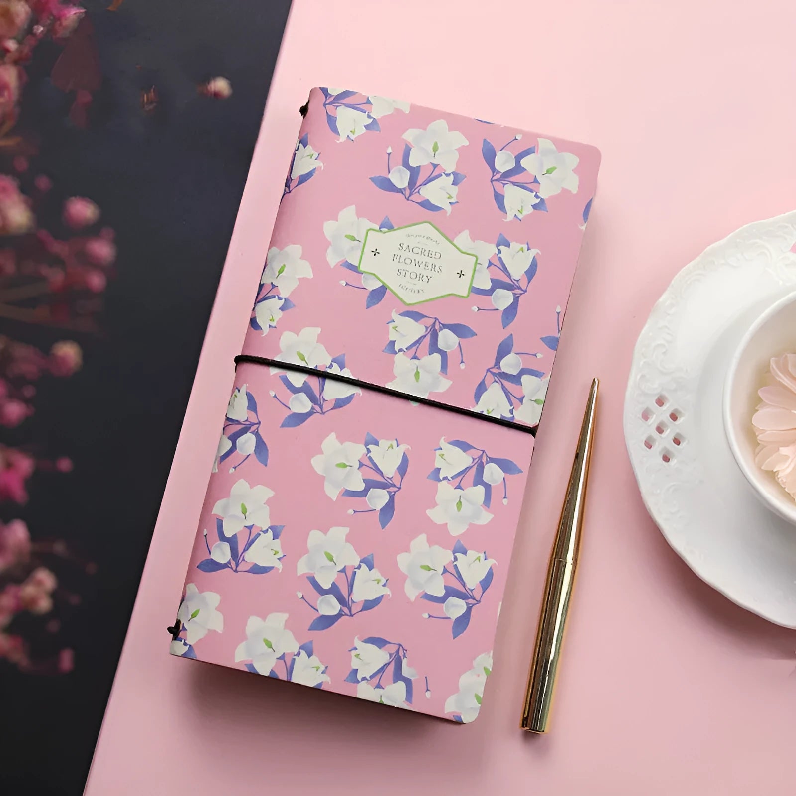 Simple style TN hand book notebook with a soft cover, shown in one of five available colours.