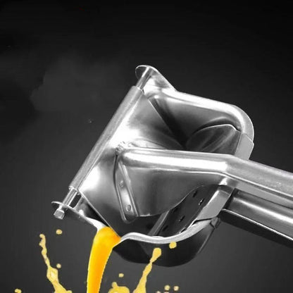 Premium stainless steel manual juicer for fresh homemade juice, durable and easy to use.