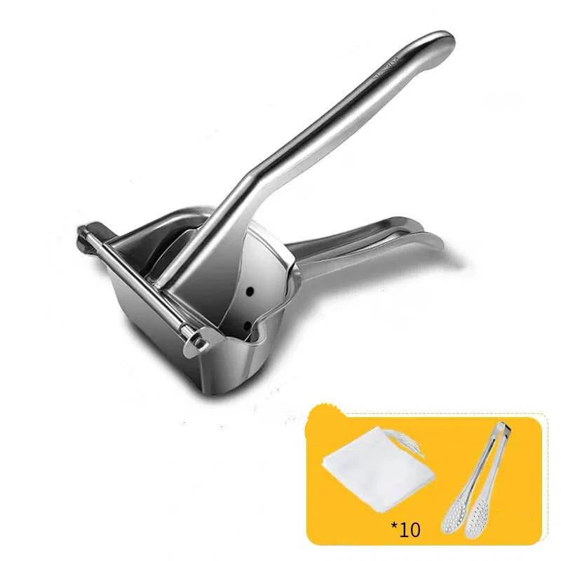 Premium stainless steel manual juicer for fresh homemade juice, durable and easy to use.