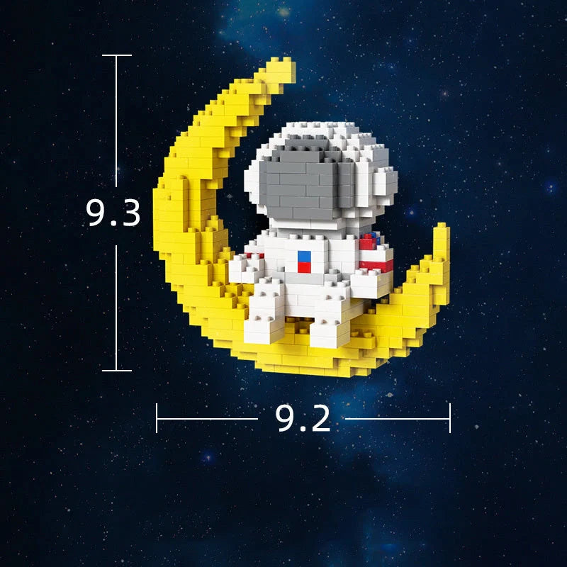 DIY Mini Astronaut Building Blocks set for children's creative play