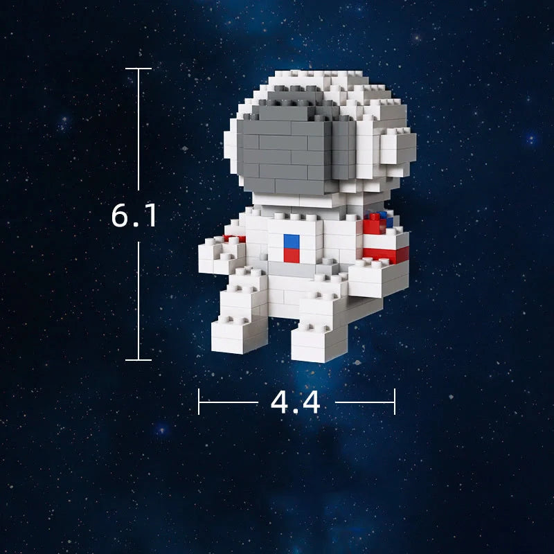 DIY Mini Astronaut Building Blocks set for children's creative play