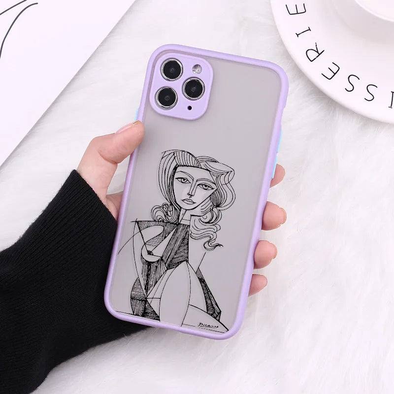 TPU mobile phone case with fine hole pattern design for Apple iPhone models in various colours and patterns