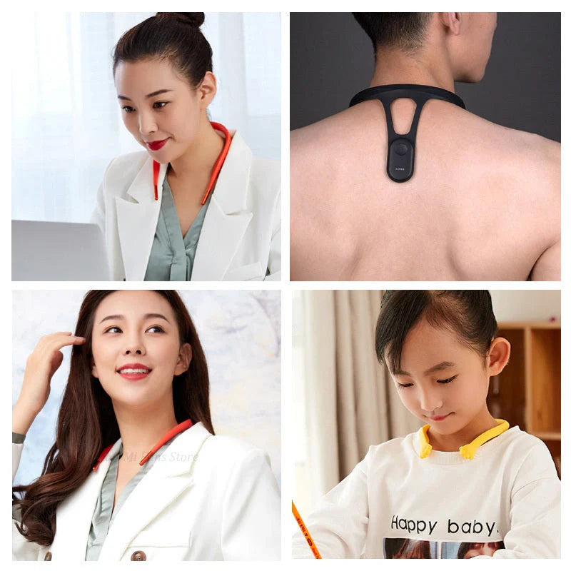 Smart Posture Corrector with Bluetooth connectivity and app support for real-time posture tracking.