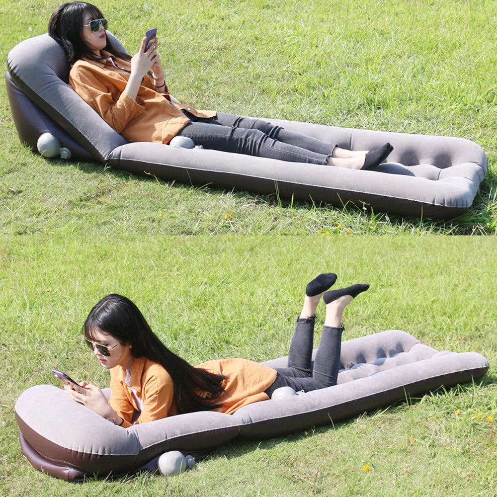 Automatic Air Mattress Camping Bed with quick inflation feature, portable design