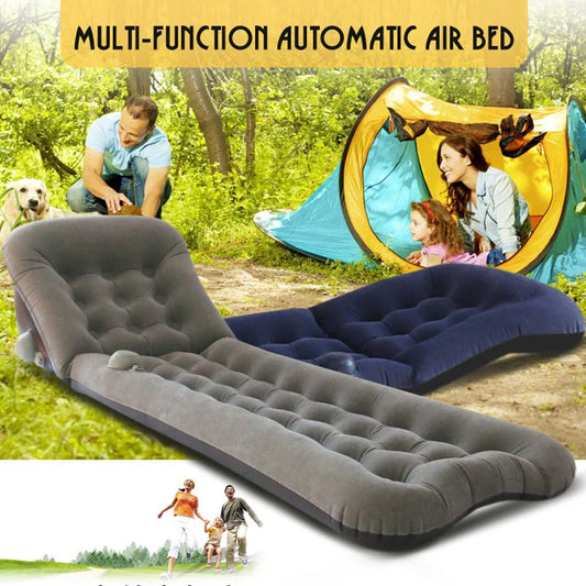 Automatic Air Mattress Camping Bed with quick inflation feature, portable design