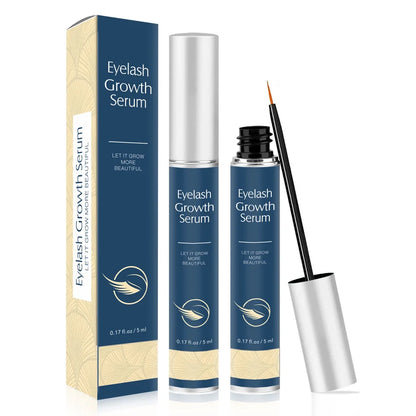 Thick Curly Eyebrows Nourishing Mascara with two 5ml tubes showing black and blue tint options