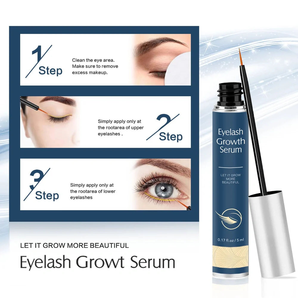 Thick Curly Eyebrows Nourishing Mascara with two 5ml tubes showing black and blue tint options