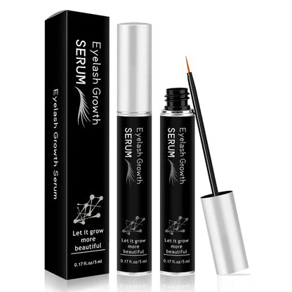 Thick Curly Eyebrows Nourishing Mascara with two 5ml tubes showing black and blue tint options