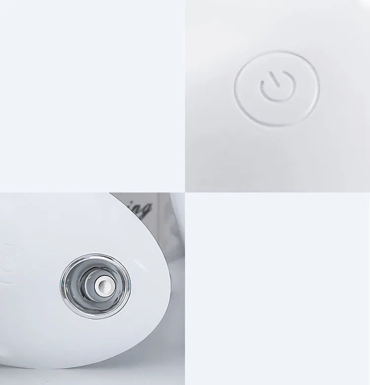 White round USB aromatherapy spray humidifier with 800ml tank and 36dB noise level