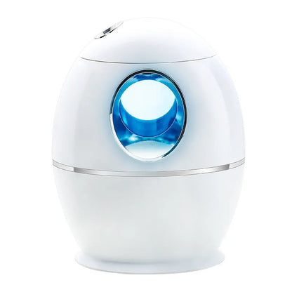 White round USB aromatherapy spray humidifier with 800ml tank and 36dB noise level