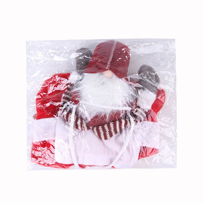 Red Santa pet costume with flannel material and Velcro fastenings for Christmas