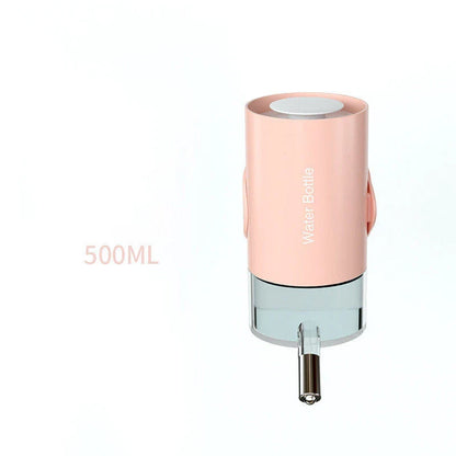 Premium hanging pet water dispenser with adjustable height and 360-degree rotatable top to provide a customized hydration solution for your furry friends