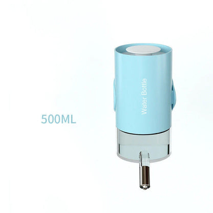 Premium hanging pet water dispenser with adjustable height and 360-degree rotatable top to provide a customized hydration solution for your furry friends