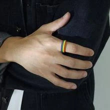 Cycolinks Pride Rainbow Unisex Titanium Steel Ring in various colours