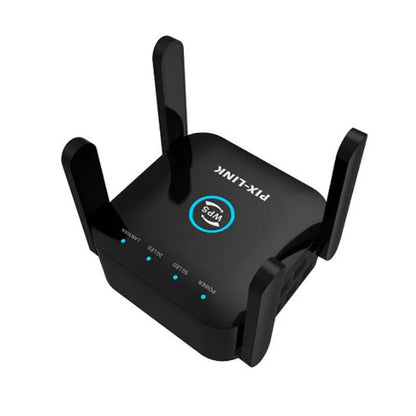 PIXLINK AC24 dual frequency wireless router in black or white with international power plugs