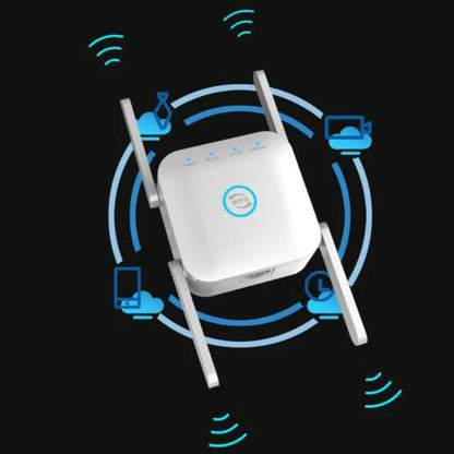 PIXLINK AC24 dual frequency wireless router in black or white with international power plugs