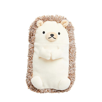 Soft velvet plush pencil case with a creative funny design, shown in colour option A, measuring 20cm in length.