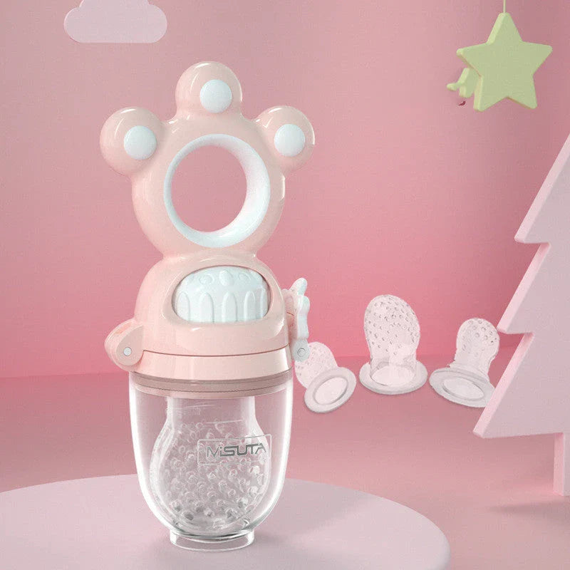 Premium Baby Pacifier Feeder with Densely Covered Mesh for Even Juice Distribution and Soft, Comfortable Silica Gel Material