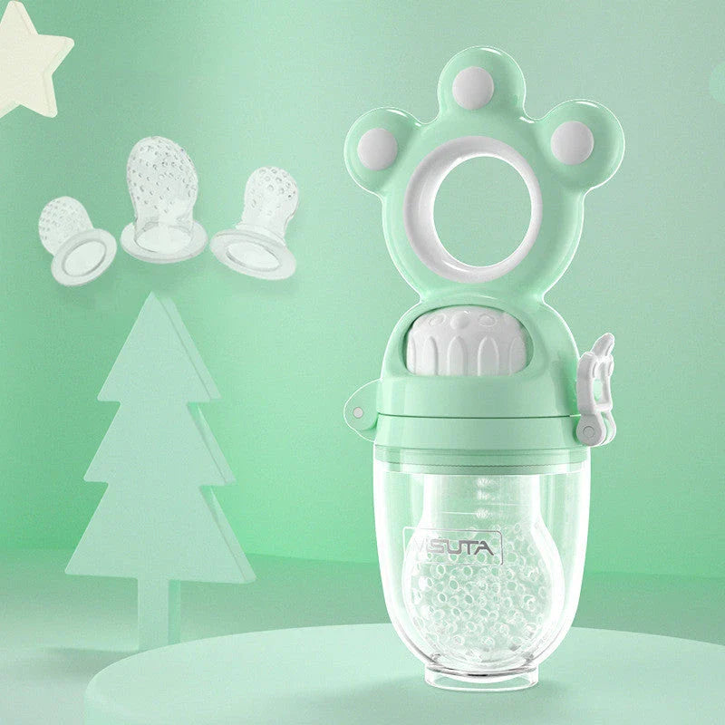 Premium Baby Pacifier Feeder with Densely Covered Mesh for Even Juice Distribution and Soft, Comfortable Silica Gel Material