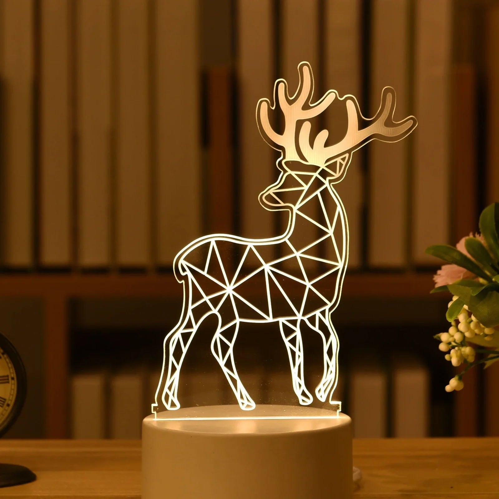 Cartoon 3D night light measuring 210mm by 110mm with touch control and acrylic construction