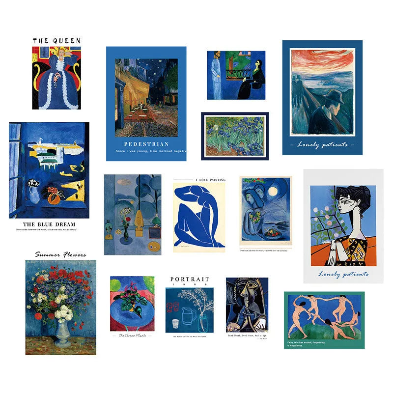 Nordic literary style wall mural wallpaper example showing one of six nature-themed designs for bedroom decor.