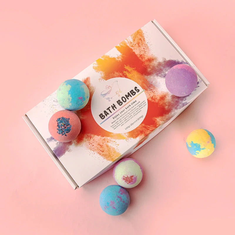 14-piece explosive salt ball gift box with varied fragrances for luxurious baths