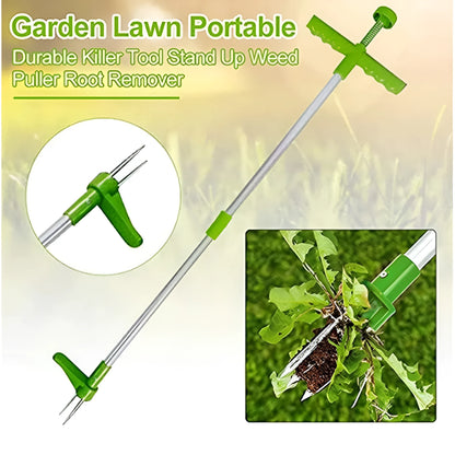 Creative manual weeding and digging artifact 1046A gardening tool with aluminium handle.
