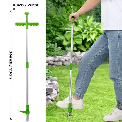Creative manual weeding and digging artifact 1046A gardening tool with aluminium handle.