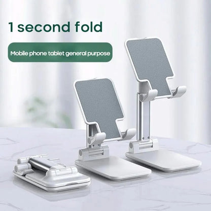 Universal adjustable lazy bracket for phablet phones and tablets in black or white