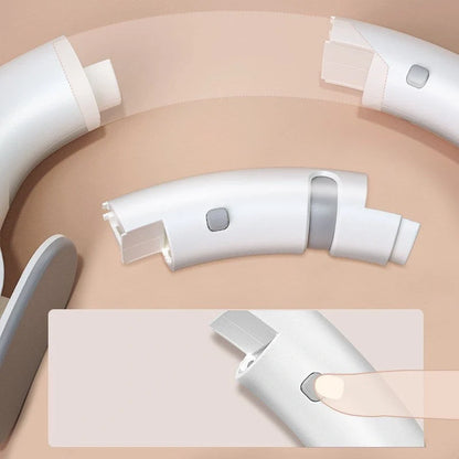 Adjustable Smart Counting Fitness Hoop in white for waist slimming and body building