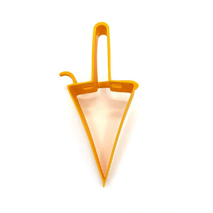 Adjustable Cake Divider Slicer in bright orange, perfect for even cake slices