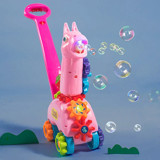 Automatic Outdoor Bubble Machine with Music and Lights - Backyard Fun for the Whole Family