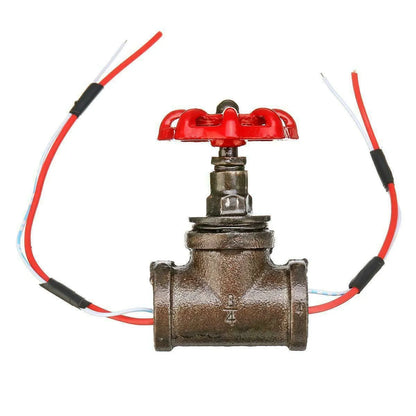 Steampunk style industrial valve with red copper finish and 3/4 thread connection