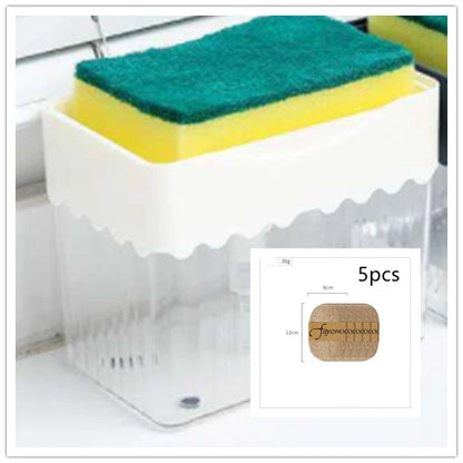 Stylish 2-in-1 sink caddy with liquid soap dispenser for streamlined kitchen organisation