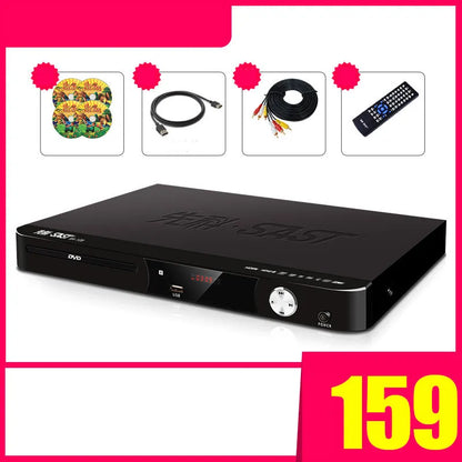 SAST Xianke SA208 portable DVD player with tray loading and USB port