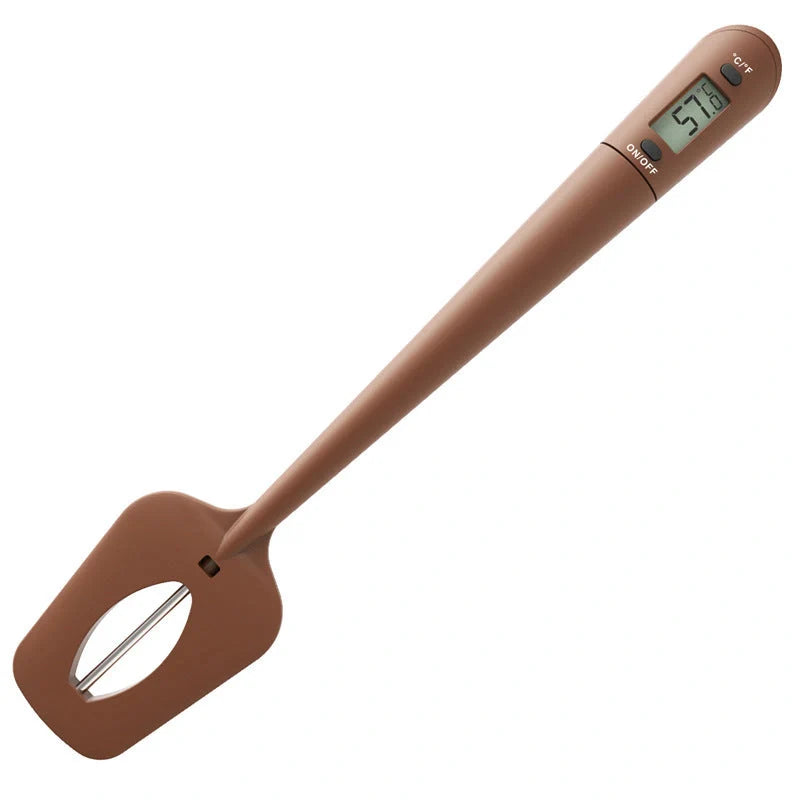 Digital Cooking Thermometer with Silicone Scraper Spatula for precise temperature monitoring